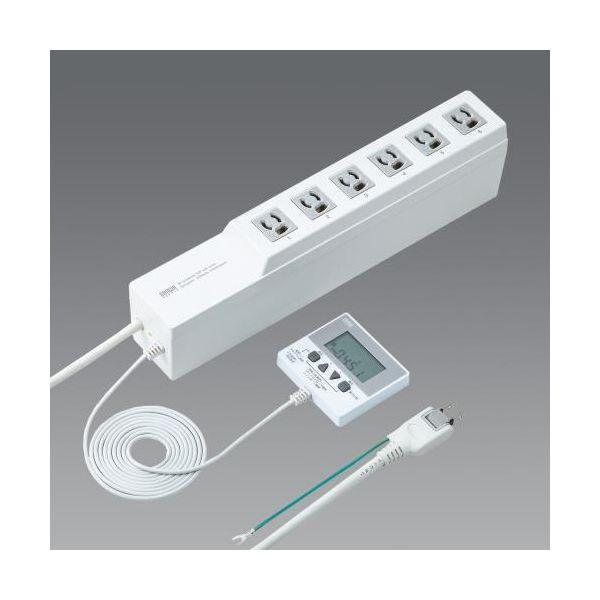 【個人宅配送不可】直送 代引不可 エスコ EA763A-25 AC125V／15A タップ 6口／タイマー付 EA763A25【キャンセル不可】 37,442円