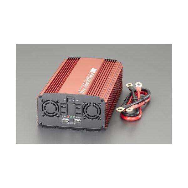【個人宅配送不可】 エスコ EA812JA-6D 直送 代引不可 DC24V→AC100V／800W インバーター EA812JA6D【キャンセル不可】