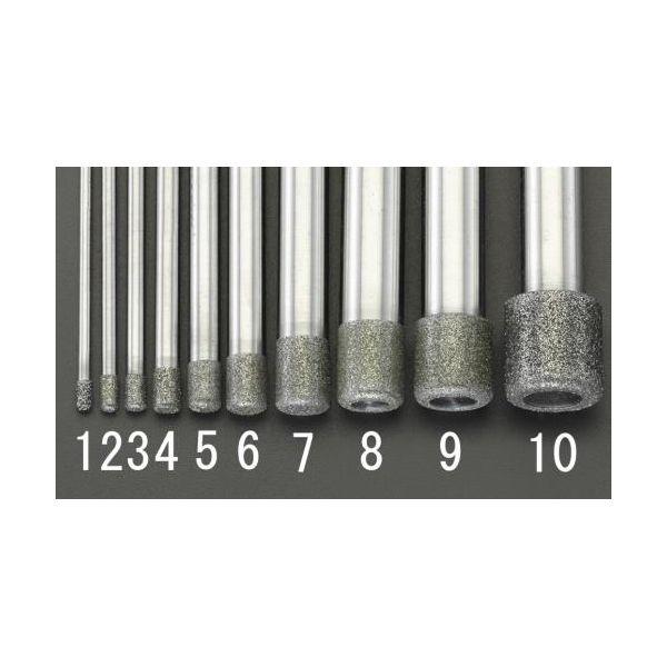 【個人宅配送不可】直送 代引不可 エスコ EA819DY-10  15x15．0x100mm ダイヤモンドバー 10mm軸 EA819DY10【キャンセル不可】