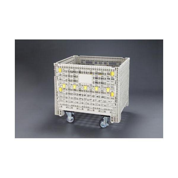 【個人宅配送不可】直送 代引不可 エスコ EA985R-14  1200x1020x950mm／500kg メッシュパレット キャスター付 EA985R14【キャンセル不可】