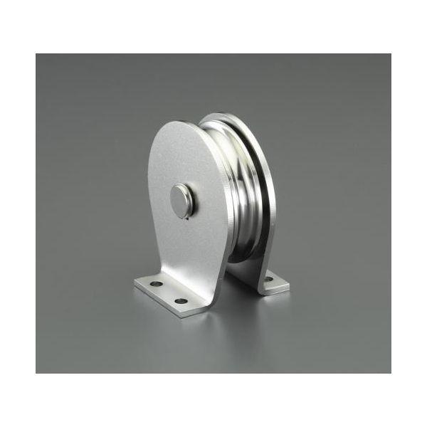 【個人宅配送不可】直送 代引不可 エスコ EA987SR-55  100mm 縦型固定滑車 ステンレス製 EA987SR55【キャンセル不可】