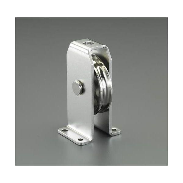 個人宅配送不可】 エスコ EA987SR-65 直送 代引不可 100mm 縦型固定滑車