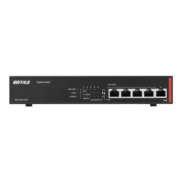 BS-GU2105P バッファロー 法人向け Giga対応 Layer2 アンマネージスイッチ 5ポート BSGU2105Pの通販は
