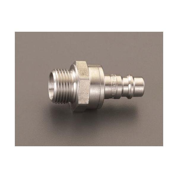 エスコ EA140GV-4 G 1/2” 雄ねじプラグ ステンレス製 EA140GV4【キャンセル不可】