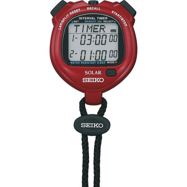 4954628424068 SEIKO ソ−ラ−インタ−バルタイマ− レッド SVAJ103 セイコー ストップウォッチ
