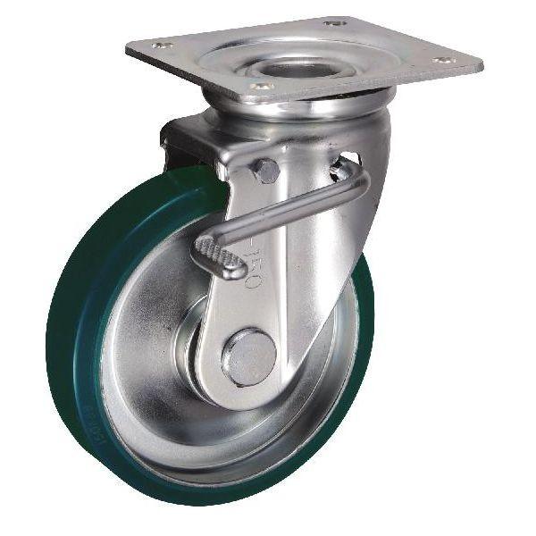 岐阜産研工業 ウカイ SUIJB-150 JBタイプ キャスター サイズ150mm 鋼板製ウレタンゴム SUIJB150