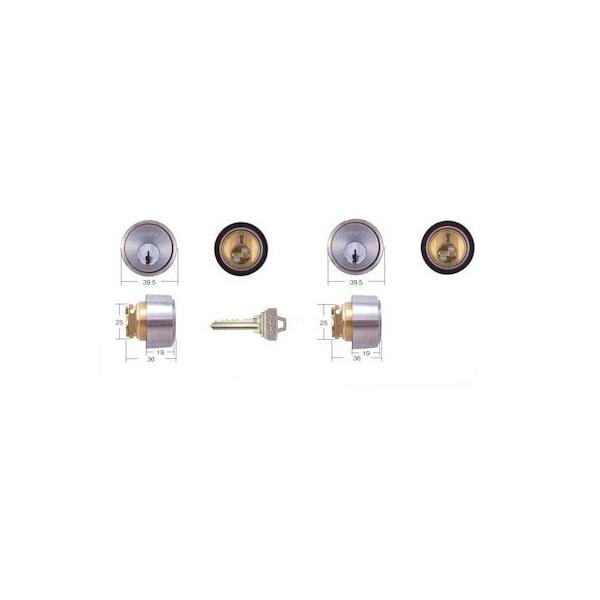 GOAL ゴール P-PSD 6 (両面) 扉厚28-38MM 取替用シリンダー PPSD6(両面)扉厚2838MM