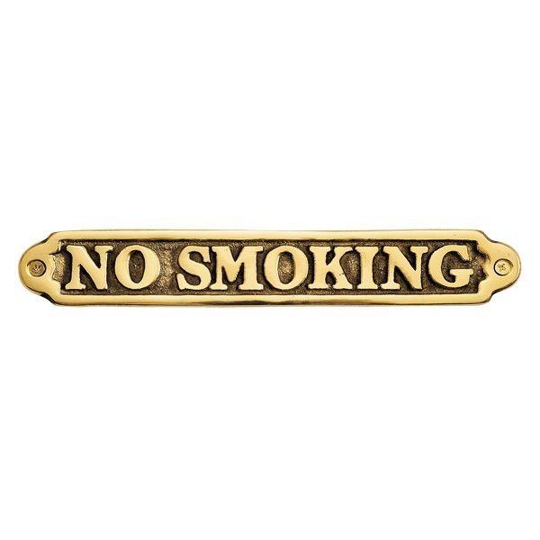 ゴーリキアイランド 630060 真鍮製サインプレート 金色 文字 NO SMOKING 真鍮 サイン プレート ドアプレート ブラス 室名板 禁煙