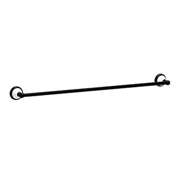 ゴーリキアイランド 640604 真鍮製タオルバー セラミックシリーズ 黒色 680ミリタイプ 真鍮 タオル掛け タオルハンガーの通販は