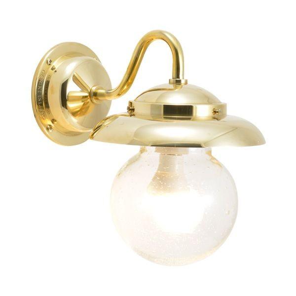 ゴーリキアイランド 750263 真鍮製ブラケットランプ 泡入りガラス＆LEDランプ BR1771 BU LE 軒下用 防滴 金色 ポーチライト アンの通販は