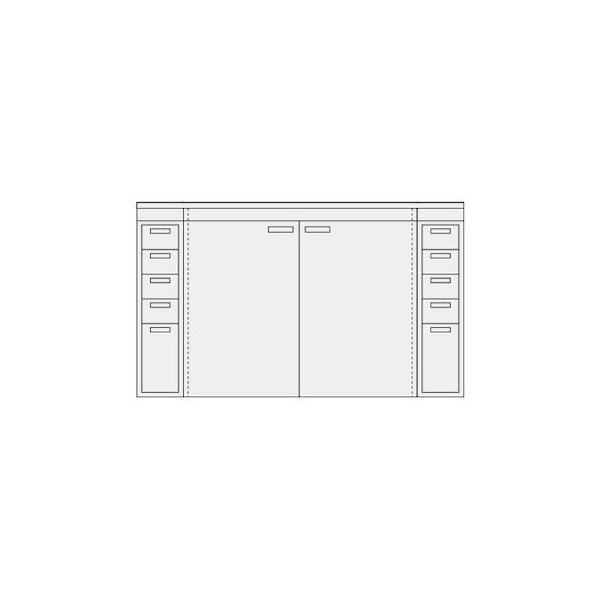 【個人宅配送不可】サカエ SAKAE PN-F83W 直送 代引不可 ピットイン キャビネット 天板付 PNF83W