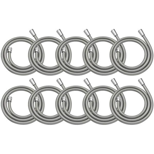 カクダイ GA-FF034 ガオナ LIXIL INAX 用シャワーホース 10本入り 取付簡単 シルバー GAFF034の通販は 20,923円