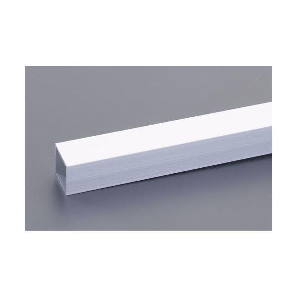 エスコ EA440HD-115 15x15mmx1m アルミ角パイプ シルバー／つや消／5本 EA440HD115