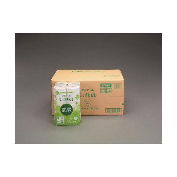 エスコ EA929AD-12 トイレットペーパー ダブル／50m／72ロール EA929AD12