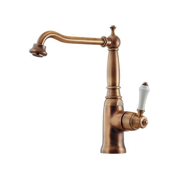 カクダイ 117-130-AB シングルレバー混合栓ブラス 117130AB オールドブラス カクダイシングルレバー混合栓の通販は