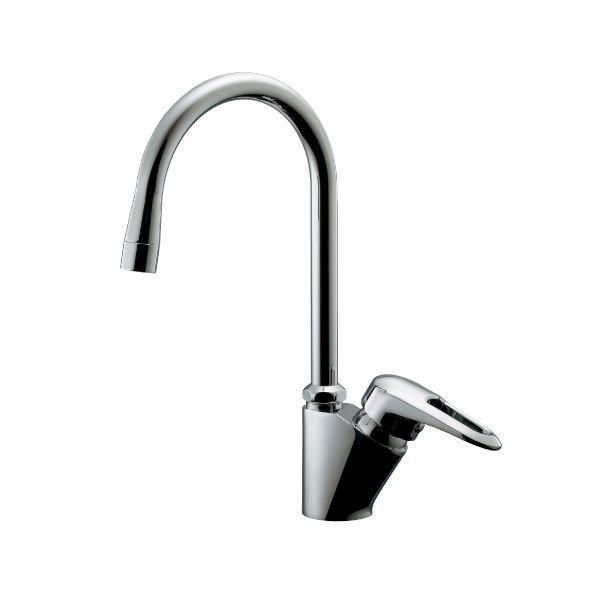 カクダイ 117-135 シングルレバー混合栓 117135 ブレードホース KAKUDAI 逆止なし 水栓金具【キャンセル不可】