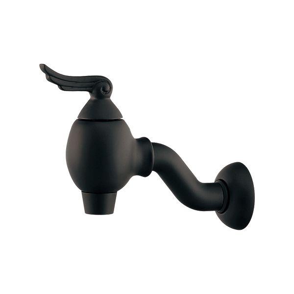 カクダイ 703-704-D エンジェルエッグ横水栓 黒 703704D マットブラック KAKUDAIエンジェルエッグ横水栓の通販は