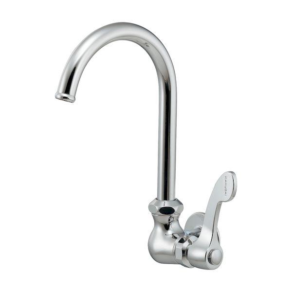 カクダイ 708-007-13QR 厨房用横形スワン水栓 70800713QR KAKUDAI KND-607395