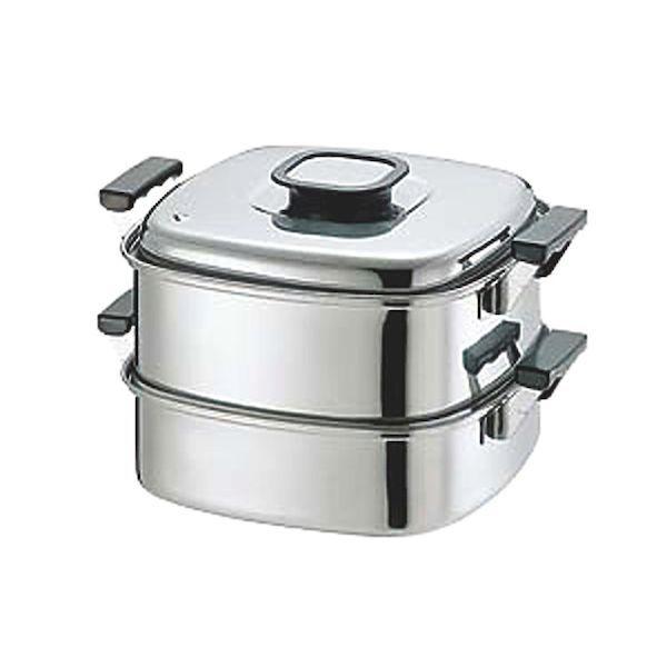 4589511091425 神子島製作所 PE 18−0角蒸器 2段 22cm 220x220 桃印18-0角型蒸器の通販は 8,511円