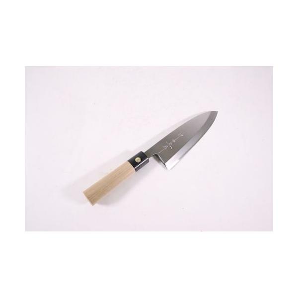 雪藤 出刃包丁 刃渡り20cm 和包丁 雪藤 玉白鋼包丁-柳刃、