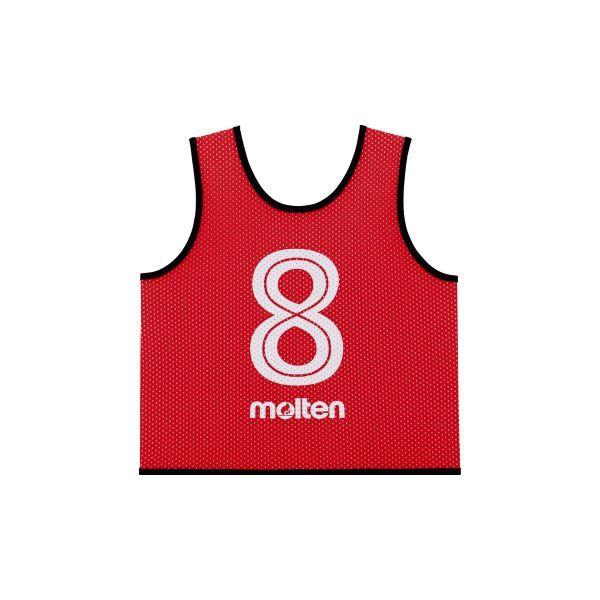 molten(モルテン) ゲームベスト蛍光オレンジ 10枚セット無地 GB0113-KONN モルテン ビブス 単品の通販
