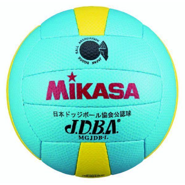 ミカサ MIKASA 4907225101238 MGJDB−L ドッジ3号 試合球 縫い サックスブルー/黄