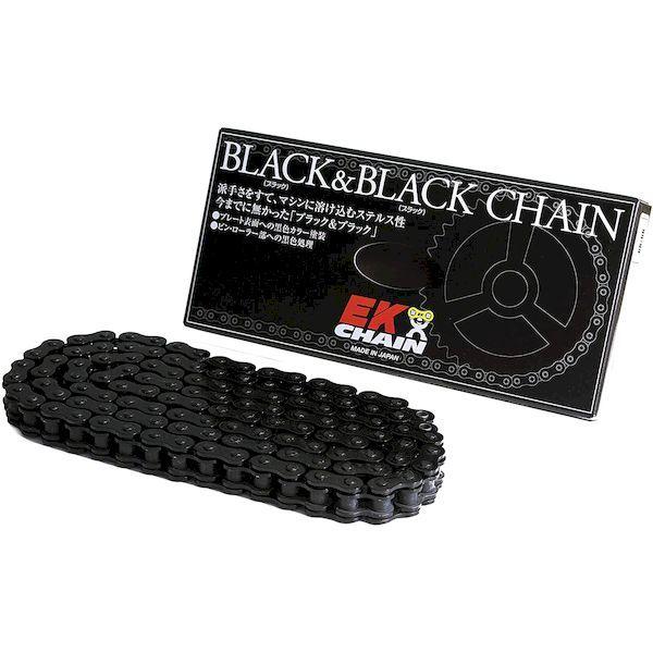 江沼チェーン 4571291794504 EK チェーン 420SR−X BK／BK 124L SKJ