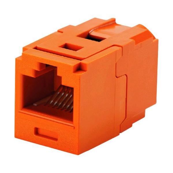 パンドウイット CC6X88OR 【10個入】カテゴリ６Ａ　ＪＪアダプタ ＲＪ４５中継用ジャック オレンジ