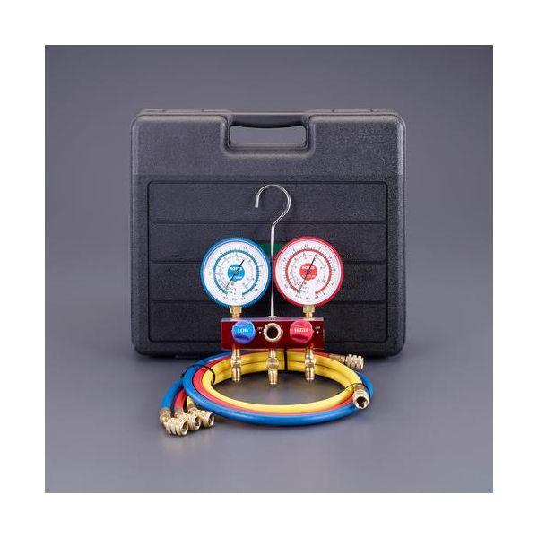 R404A・R407C ゲージマニホールド EA101LR-2S エスコ ESCO エスコ ［R404a⁄407c］マニホールドキット EA101LR-2B EA101LR-2B