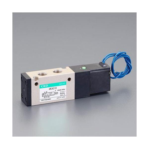 【個人宅配送不可】直送 代引不可 エスコ EA153HL-1  AC100V・M5 5方向電磁弁 ダイレクト配管 EA153HL1