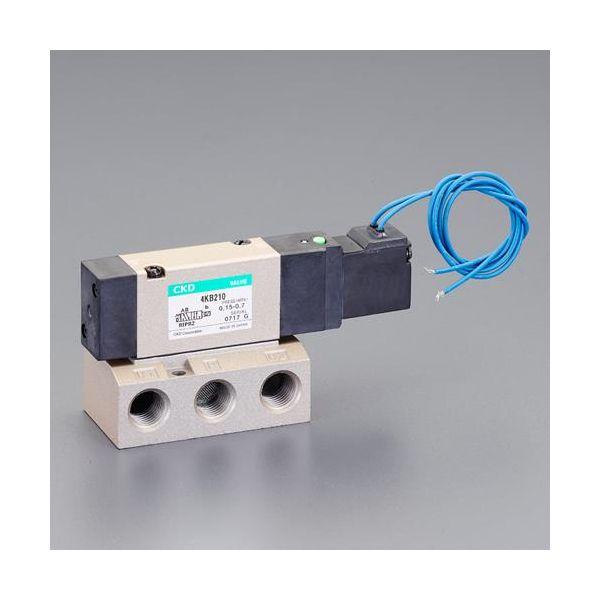 【個人宅配送不可】直送 代引不可 エスコ EA153HL-42  AC200V・Rc1／8” 5方向電磁弁 流量0．89C EA153HL42
