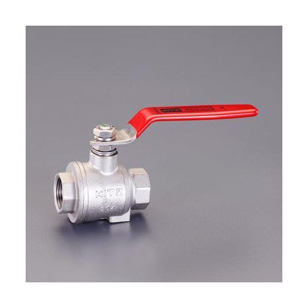 【個人宅配送不可】直送 代引不可 エスコ EA470AG-106  Rc 3／4” ボールバルブ ステンレスセイ／フルボアガタ EA470AG106