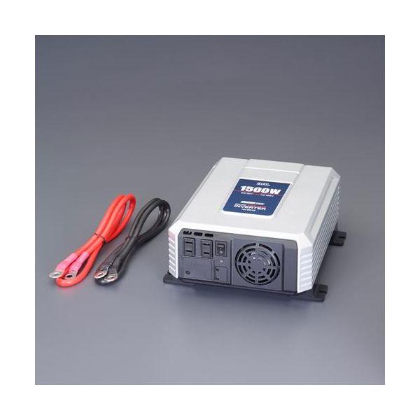 【個人宅配送不可】直送 代引不可 エスコ EA812JC-31B DC12V→AC100V／1800W 正弦波インバーター EA812JC31B
