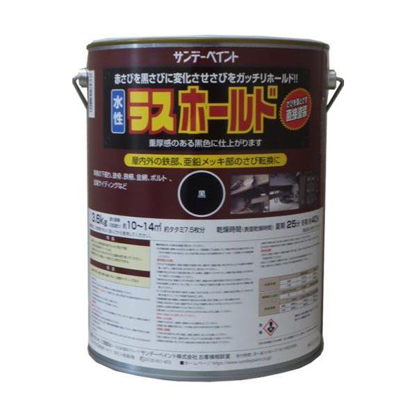 【個人宅配送不可】直送 代引不可 エスコ EA942ED-122  3．6kg 水性 錆転換剤入錆止塗料 黒 EA942ED122