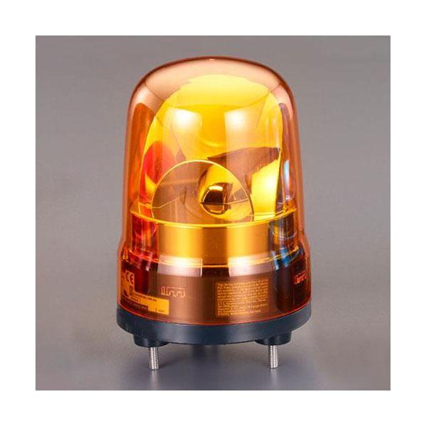 【個人宅配送不可】直送 代引不可 エスコ EA983FS-124YA DC12−24V LED回転灯 黄色 EA983FS124YA