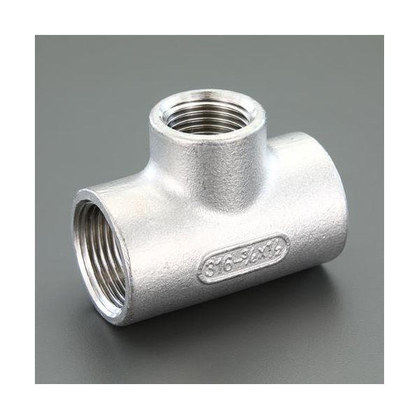 エスコ EA469AF-315A Rc1・1／2”xRc1・1／4”xRc1・1／2”異径チーズ SUS製 EA469AF315A