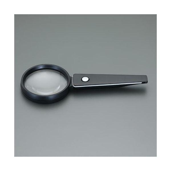 エスコ EA756FC-8 x2．0／ 90mm ハンドルーペ LEDライト付 EA756FC8