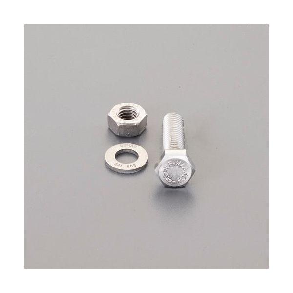 エスコ EA949DV-1606 M16x 60mm強力六角ボルト SUS／ナットワッシャ付全ネジ EA949DV1606の通販は 6,384円