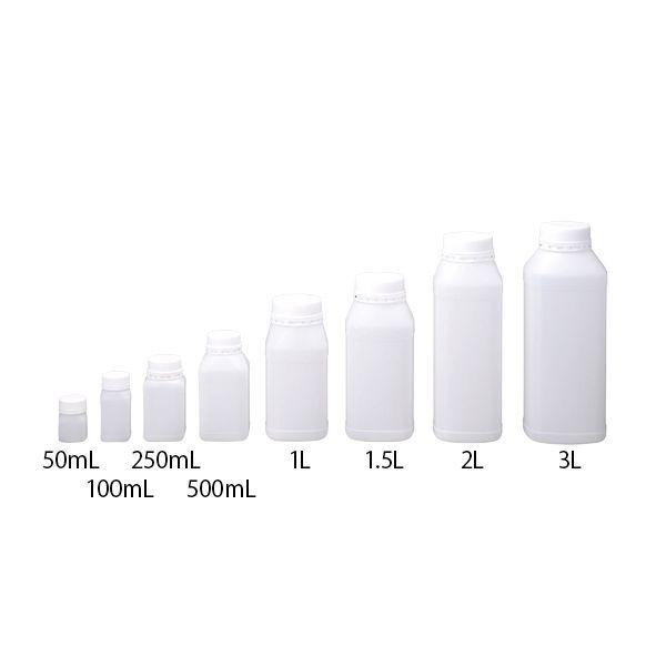アズワン 1-1547-02 セキュリティーボトル 角型 100ml【1箱(100本入)】 1154702