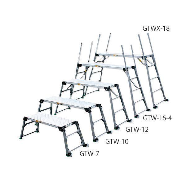 アズワン 1-3325-14 足場台GTW−16−4【1台】 1332514 四脚調節式 ナカオ 仮設工業会認定 可搬式作業台