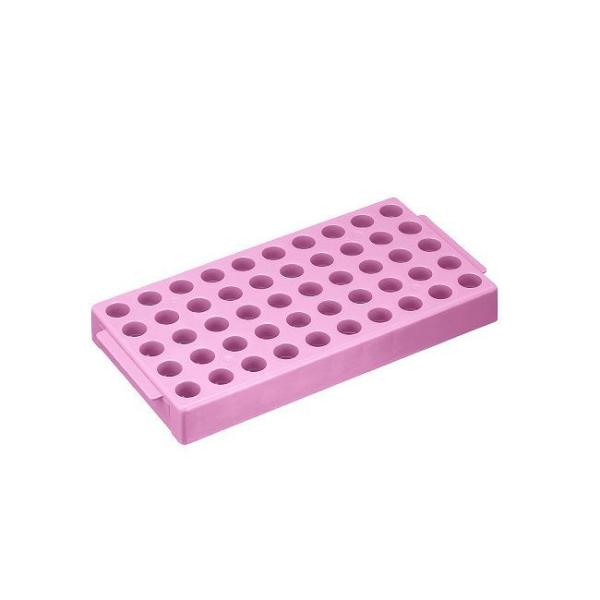 アズワン 2-3881-35 クライオバイアルラック T315−10桃【1箱(4個入)】 2388135 50本収納 ピンク