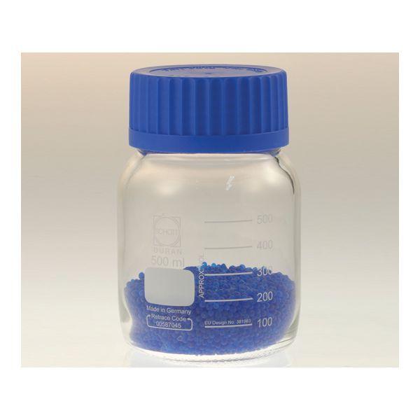 アズワン 2-8210-01 ねじ口瓶 017250−500A 青【1本】 2821001 500mL 広口ねじ口瓶 デュラン