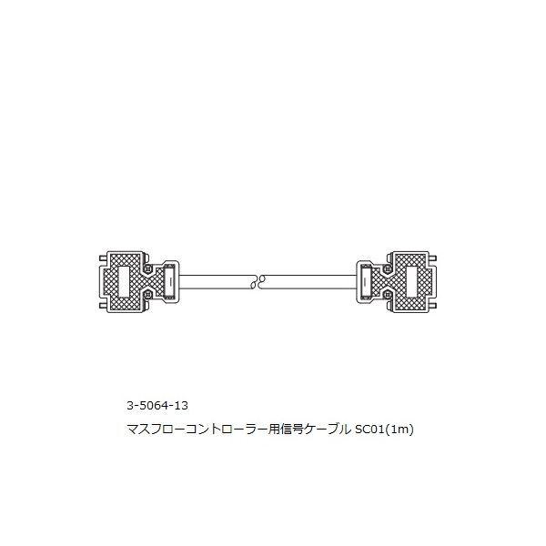 アズワン 3-5064-13 信号ケーブル SC01【1個】 3506413 マスフローコントローラー用