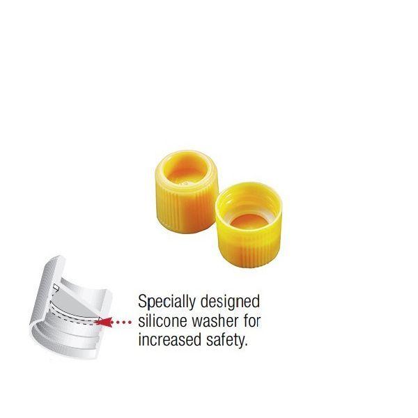 アズワン 3-7005-18 キャップ T502Y 黄 1000個【1袋(1000個入)】 3700518