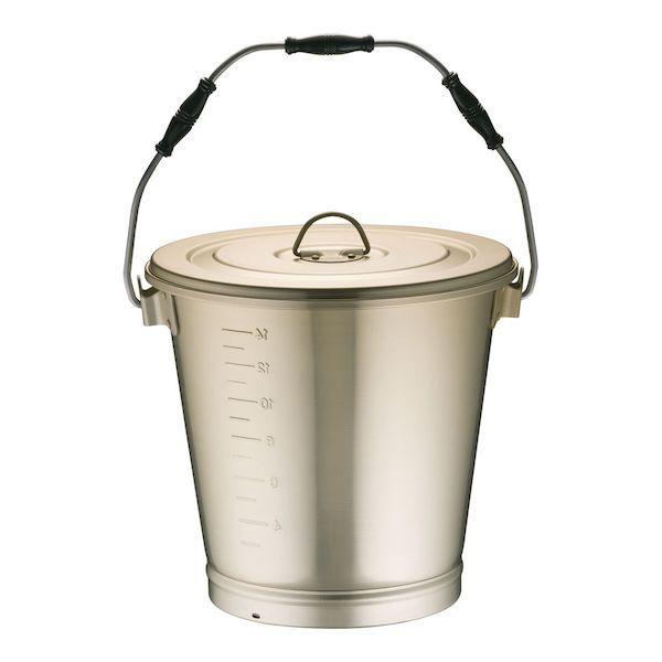 ハセガワ　ステンレス 一体型 角柄ひしゃく 径21cm・柄長40cm 　AHS3607 ステンレス 一体型 角柄ひしゃく 21cm×柄長40cm ステンレス 一体型 角