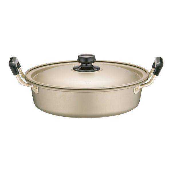AZT8804 アカオ しゅう酸 実用鍋 浅型 硬質 24cm