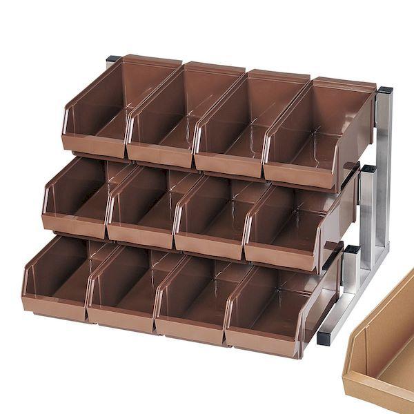 EOC3204 TKG 18−8スマート オーガナイザー 3段4列 12ヶ入 キャメル 22,590円