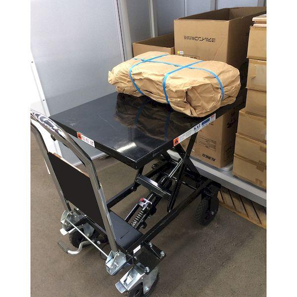 和コーポレーション KAZ KT-180XL 直送 代引不可 【荷下ろし設備または人員2名以上必要】油圧テーブルリフト 180kg 大車輪幅広タイプ KT180XL_2