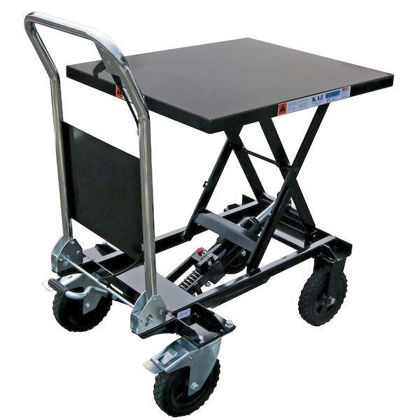 和コーポレーション KAZ KT-180XL 直送 代引不可 【荷下ろし設備または人員2名以上必要】油圧テーブルリフト 180kg 大車輪幅広タイプ KT180XL_4
