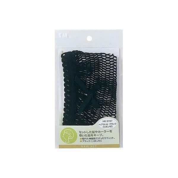 4901601973600 【240個入】 HK0167ヘアネットブラックリボン付き 99496【キャンセル不可】